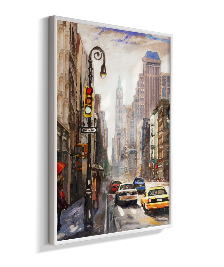 Quadro Decorativo Nova York – Arte Urbana Impressionista