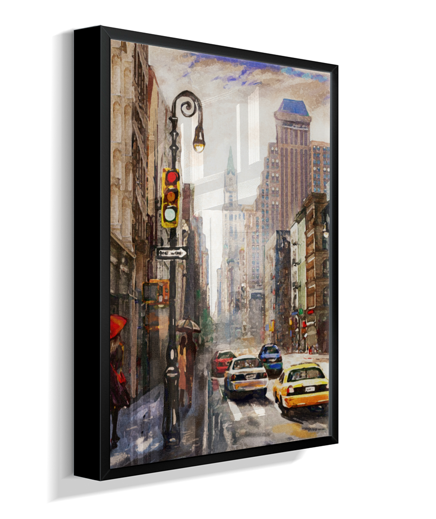 Quadro Decorativo Nova York – Arte Urbana Impressionista