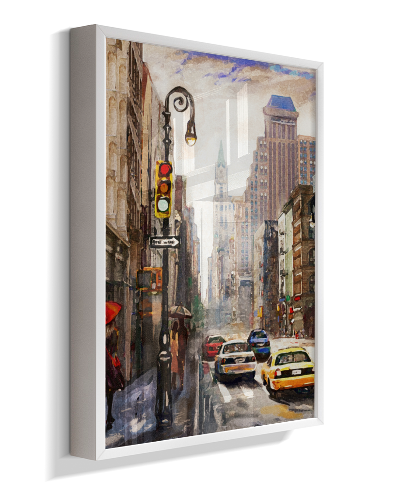 Quadro Decorativo Nova York – Arte Urbana Impressionista