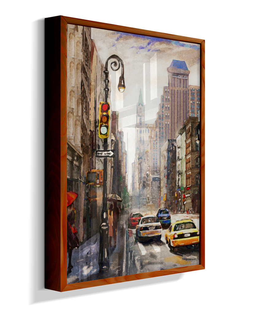Quadro Decorativo Nova York – Arte Urbana Impressionista