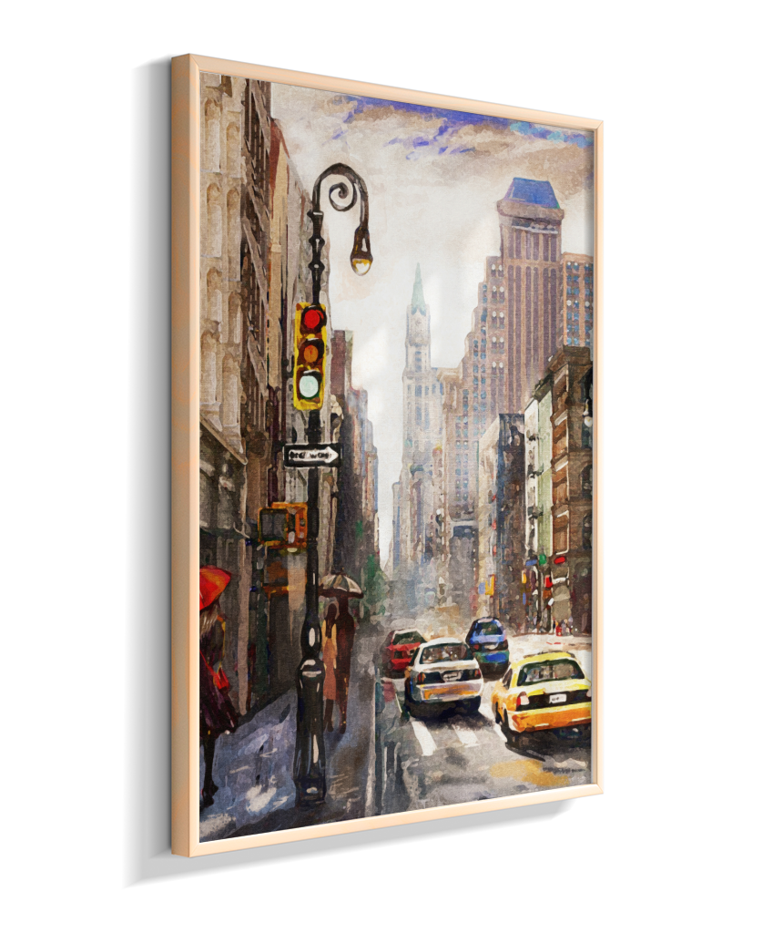 Quadro Decorativo Nova York – Arte Urbana Impressionista