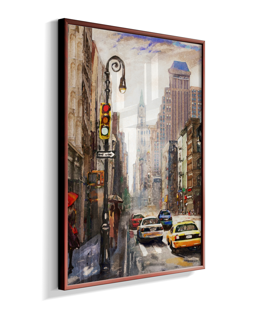 Quadro Decorativo Nova York – Arte Urbana Impressionista