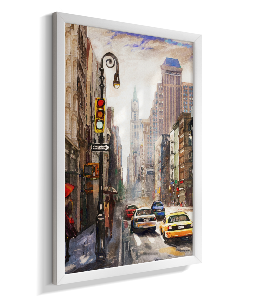 Quadro Decorativo Nova York – Arte Urbana Impressionista
