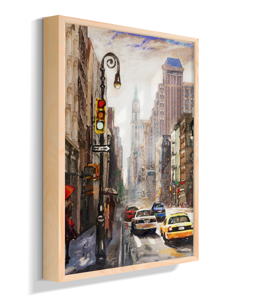 Quadro Decorativo Nova York – Arte Urbana Impressionista