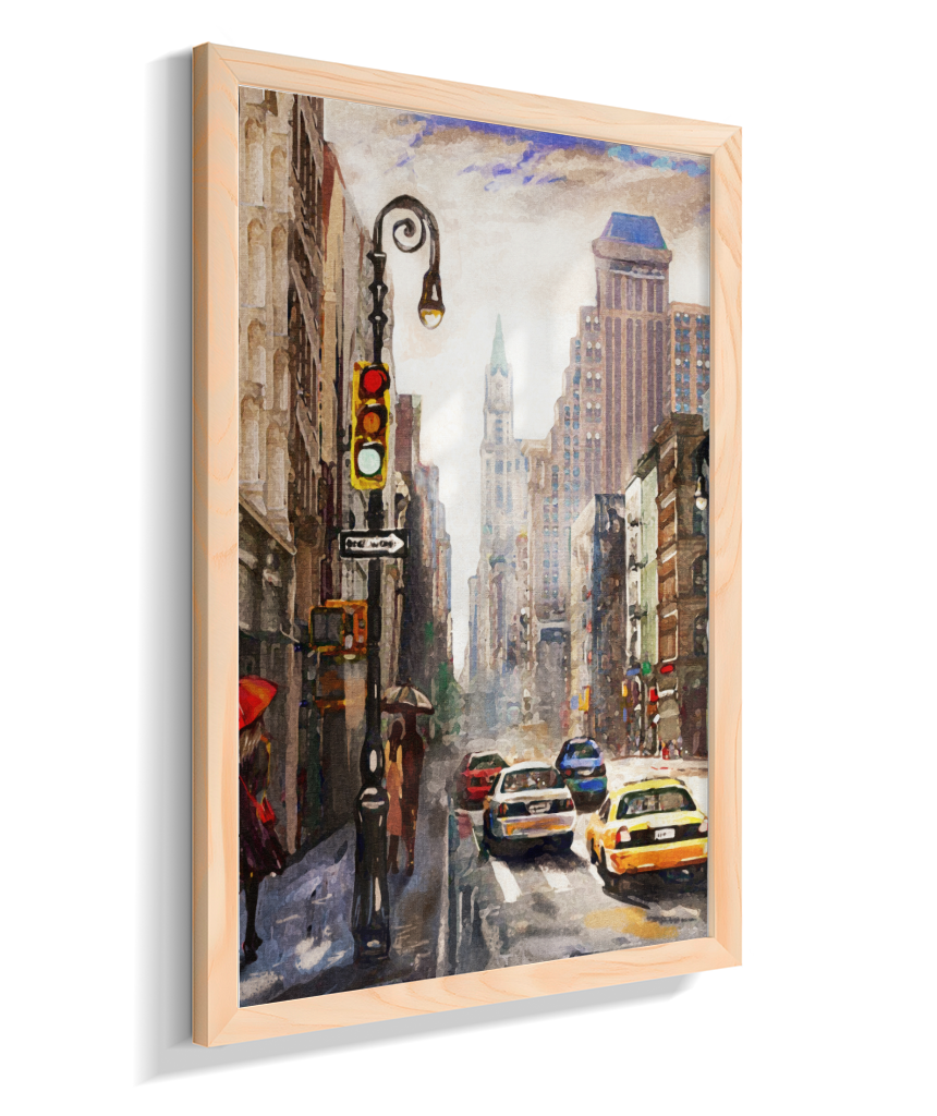 Quadro Decorativo Nova York – Arte Urbana Impressionista