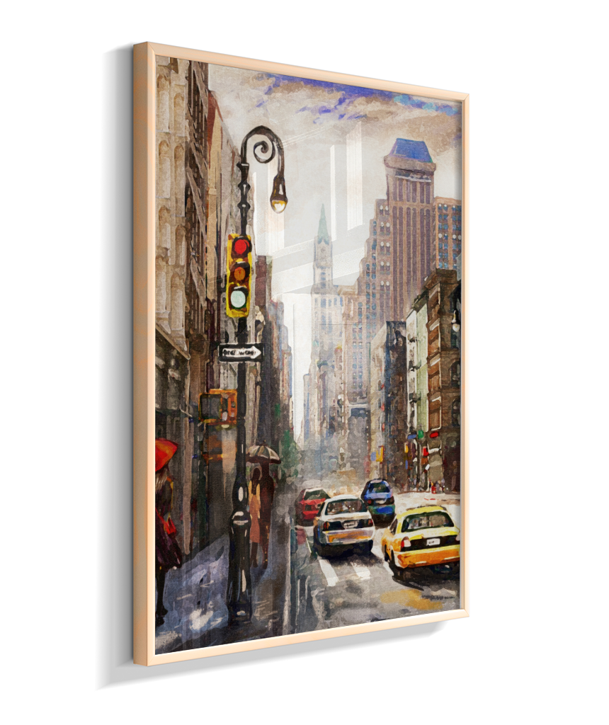 Quadro Decorativo Nova York – Arte Urbana Impressionista