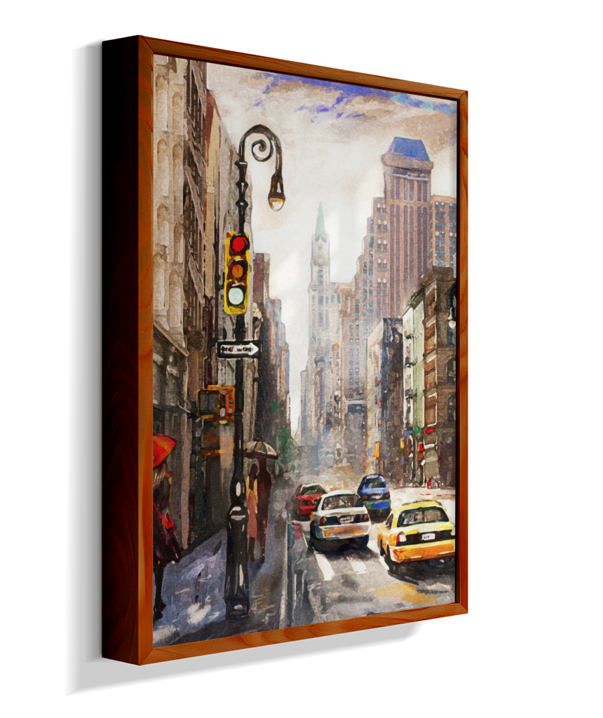Quadro Decorativo Nova York – Arte Urbana Impressionista