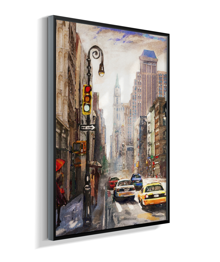 Quadro Decorativo Nova York – Arte Urbana Impressionista