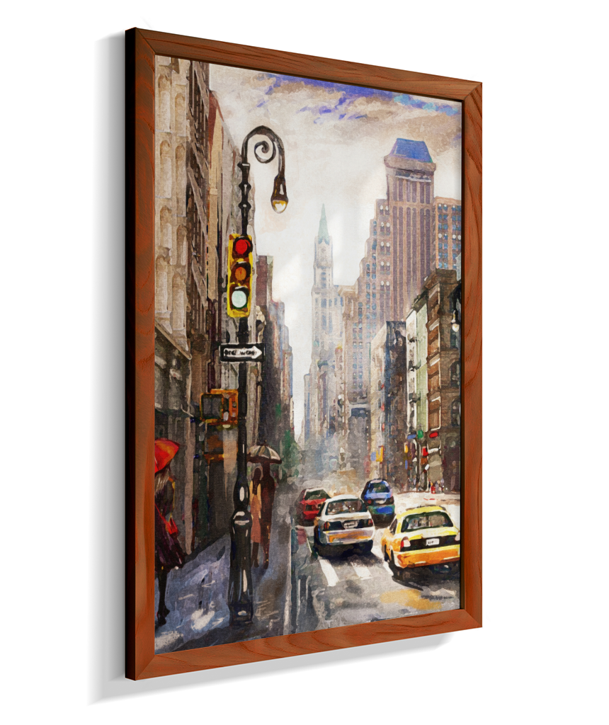 Quadro Decorativo Nova York – Arte Urbana Impressionista