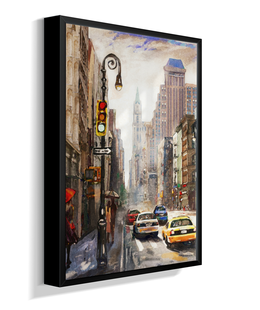 Quadro Decorativo Nova York – Arte Urbana Impressionista