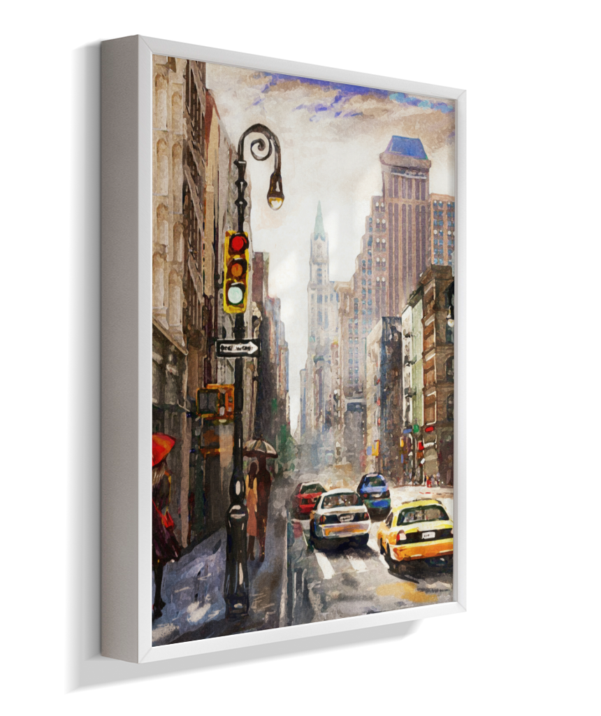 Quadro Decorativo Nova York – Arte Urbana Impressionista