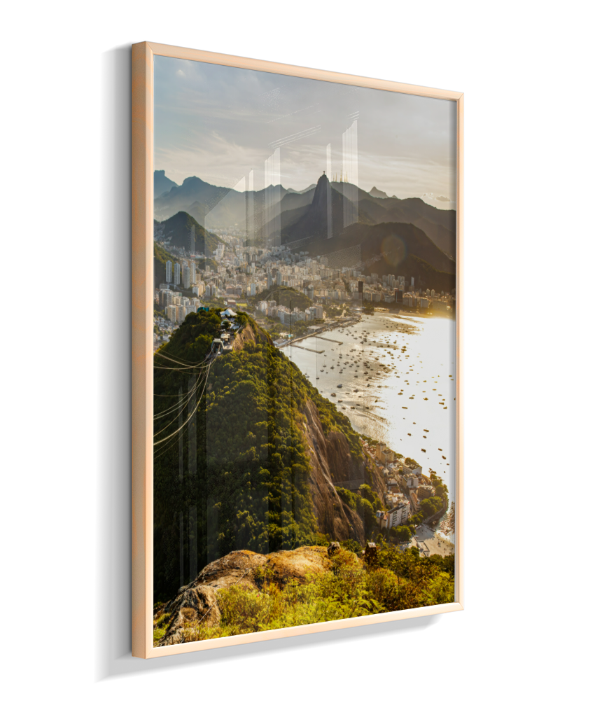 Pão de Açúcar – Díptico (Lado Direito – Cidade e Montanhas)
