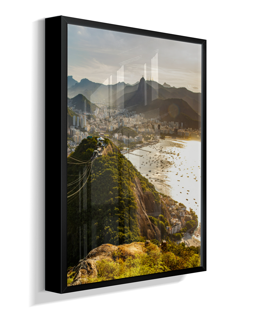 Pão de Açúcar – Díptico (Lado Direito – Cidade e Montanhas)