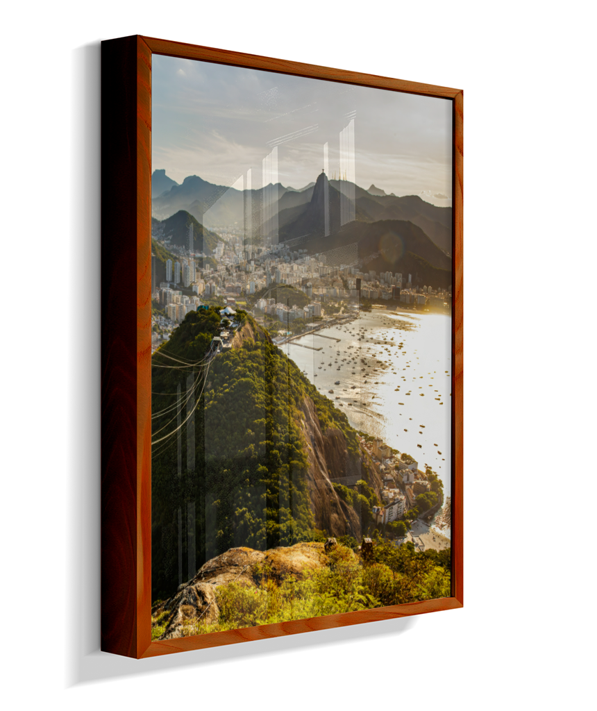 Pão de Açúcar – Díptico (Lado Direito – Cidade e Montanhas)