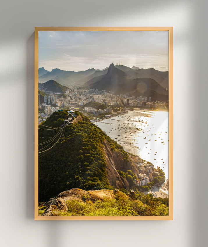 Pão de Açúcar – Díptico (Lado Direito – Cidade e Montanhas)