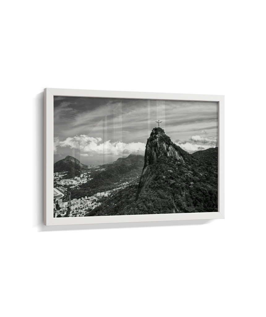 Cristo Redentor - Horizontal - Preto e Branco