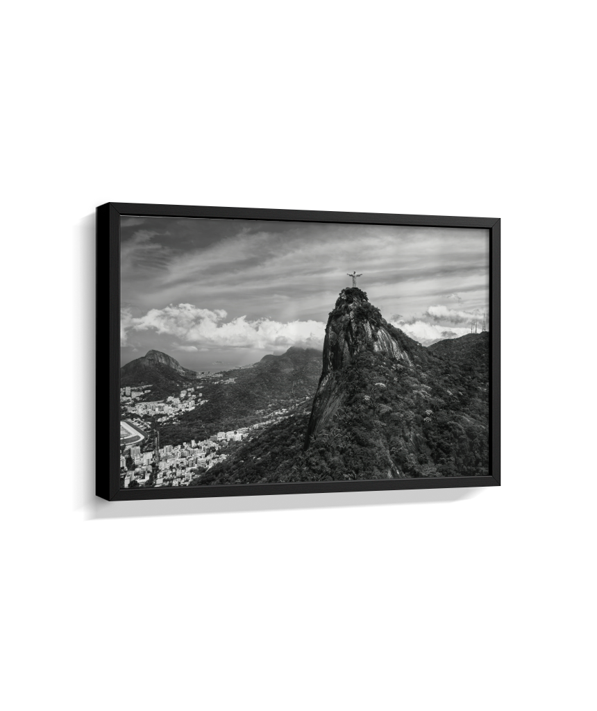 Cristo Redentor - Horizontal - Preto e Branco