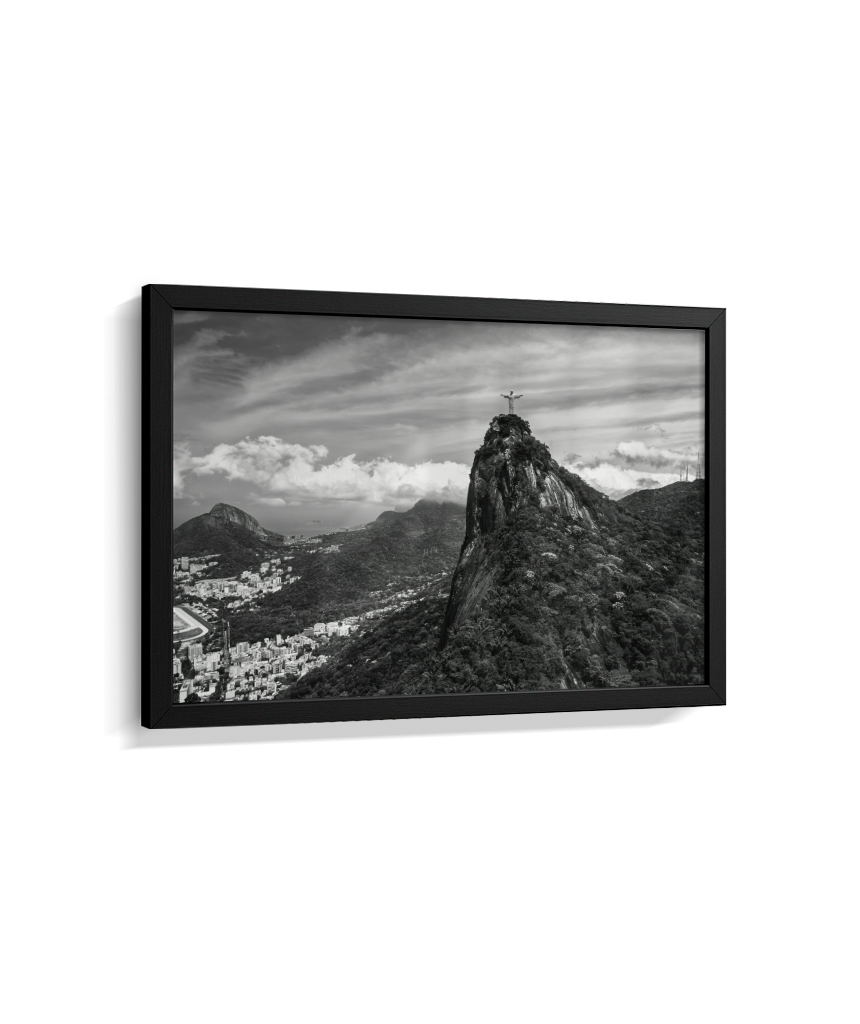 Cristo Redentor - Horizontal - Preto e Branco