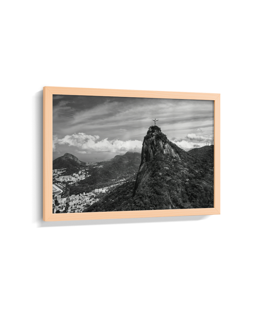 Cristo Redentor - Horizontal - Preto e Branco