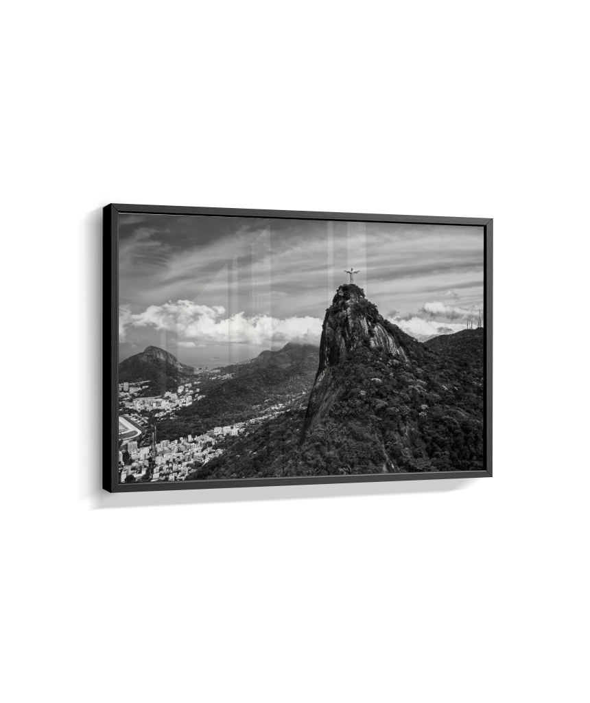 Cristo Redentor - Horizontal - Preto e Branco