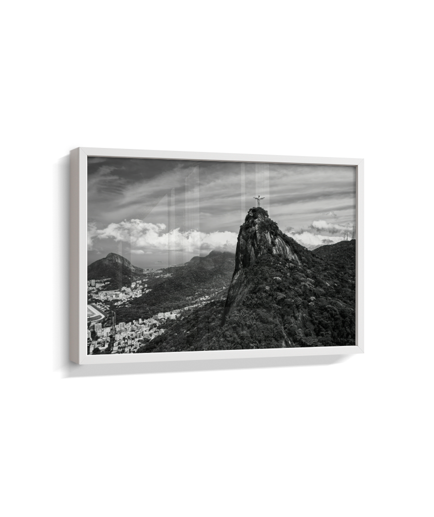 Cristo Redentor - Horizontal - Preto e Branco