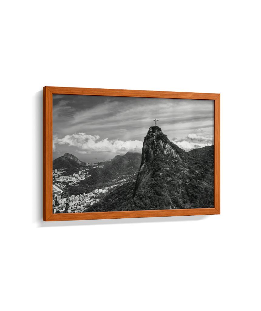 Cristo Redentor - Horizontal - Preto e Branco