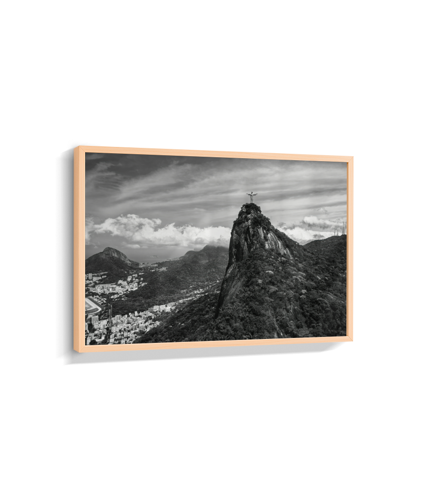 Cristo Redentor - Horizontal - Preto e Branco