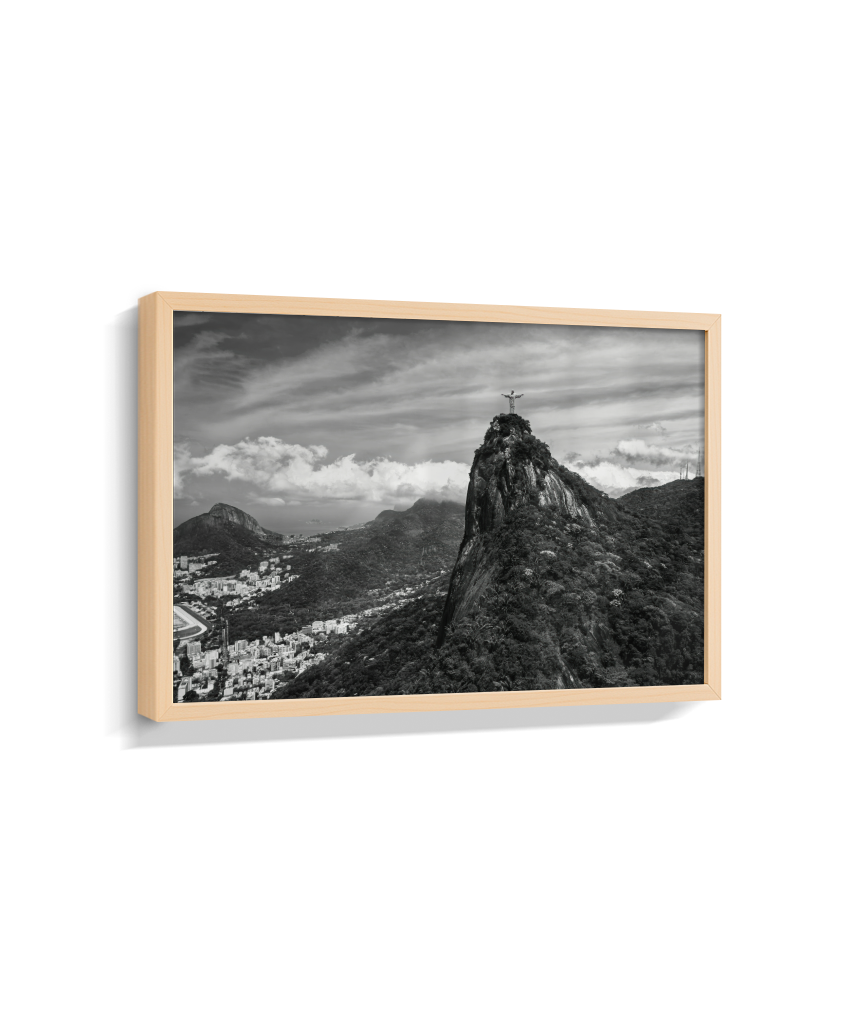 Cristo Redentor - Horizontal - Preto e Branco