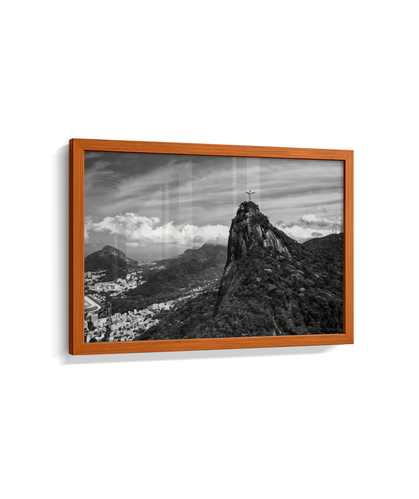 Cristo Redentor - Horizontal - Preto e Branco