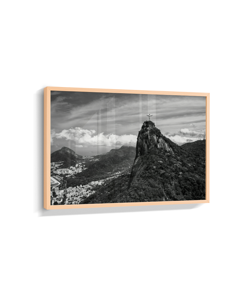 Cristo Redentor - Horizontal - Preto e Branco
