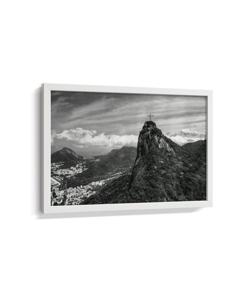 Cristo Redentor - Horizontal - Preto e Branco