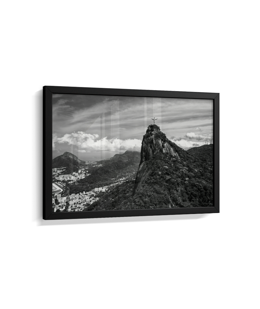 Cristo Redentor - Horizontal - Preto e Branco