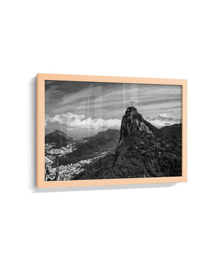 Cristo Redentor - Horizontal - Preto e Branco