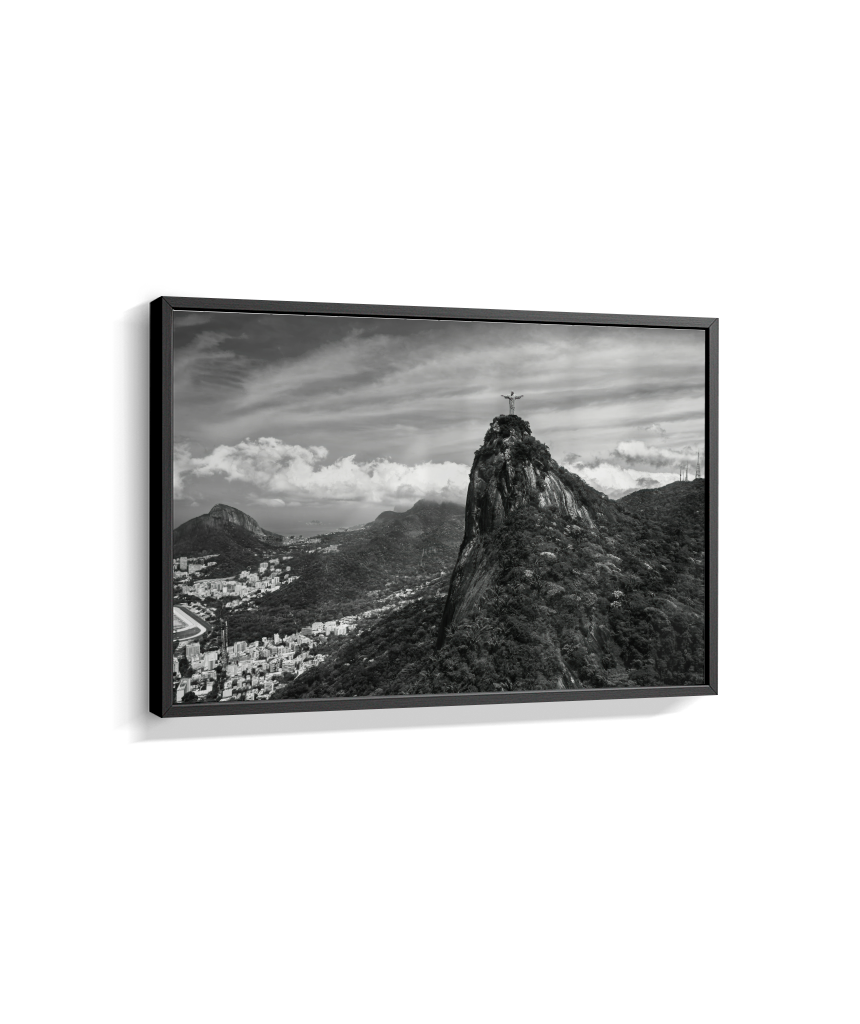 Cristo Redentor - Horizontal - Preto e Branco