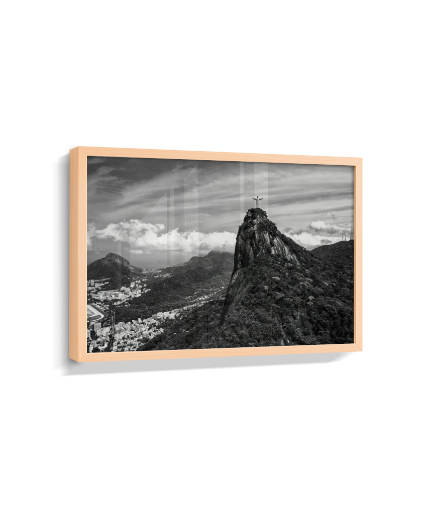 Cristo Redentor - Horizontal - Preto e Branco