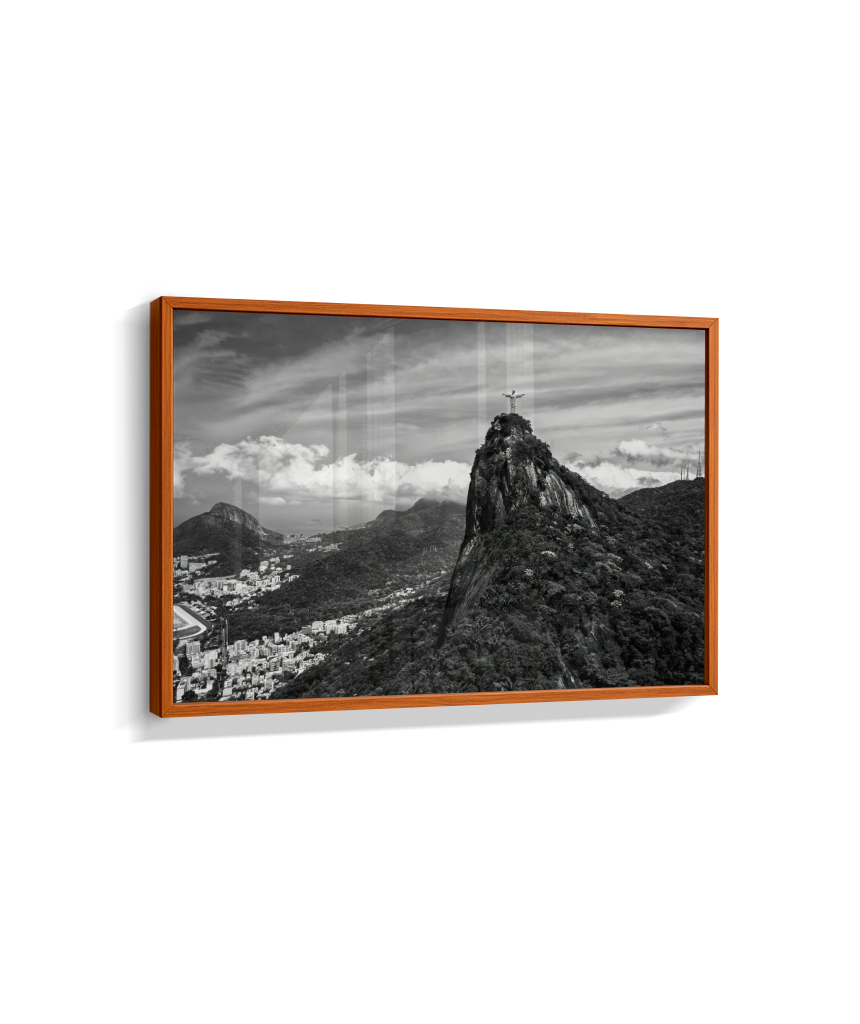 Cristo Redentor - Horizontal - Preto e Branco
