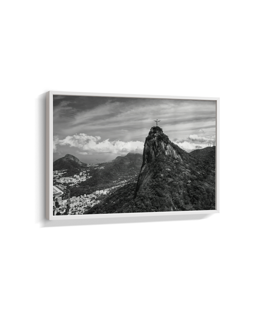 Cristo Redentor - Horizontal - Preto e Branco