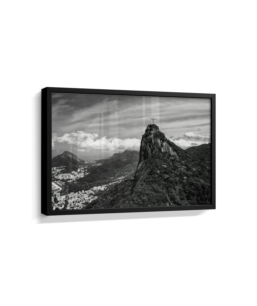 Cristo Redentor - Horizontal - Preto e Branco