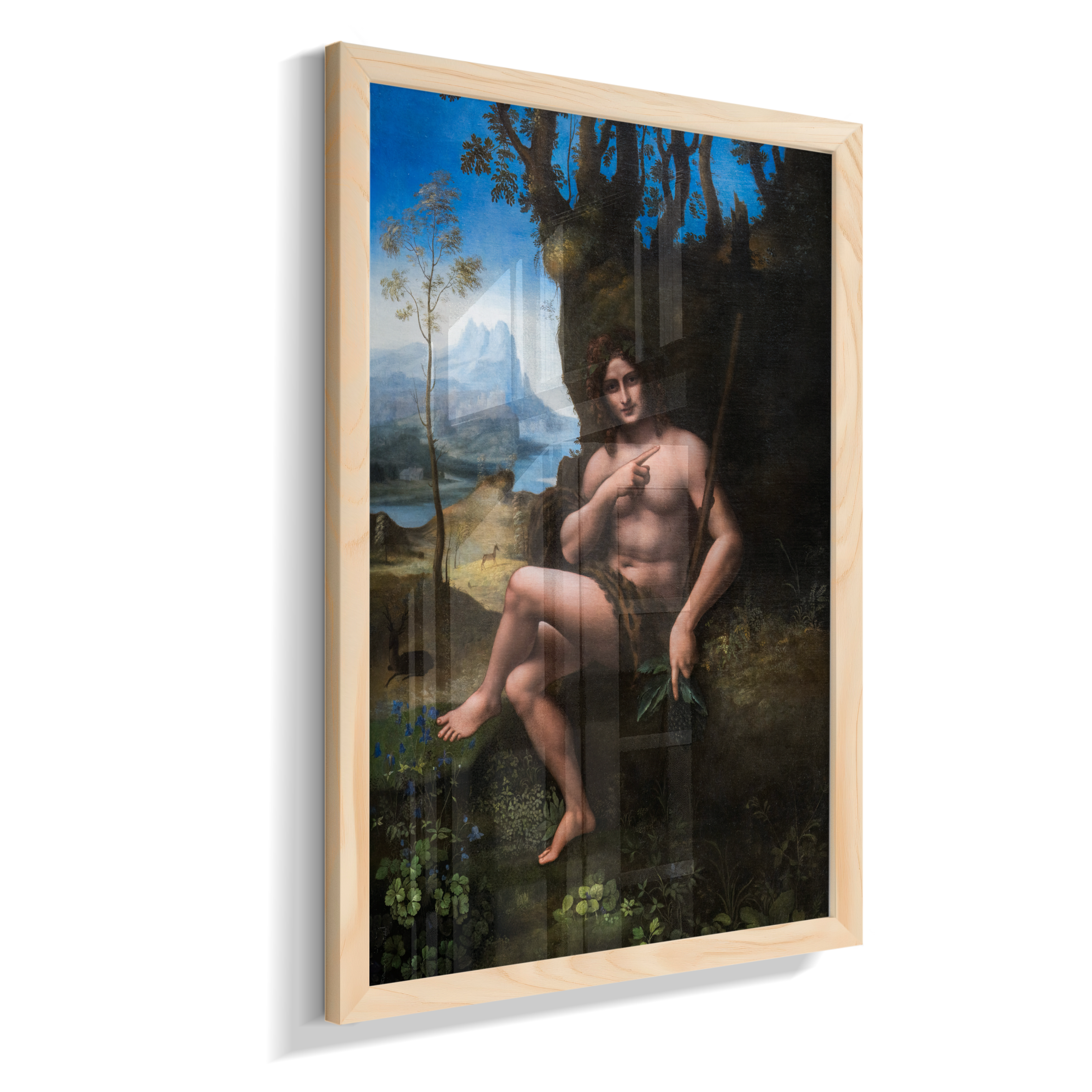 Bacchus (Baco) - Oficina de Leonardo da Vinci, possivelmente com participação do próprio Leonardo