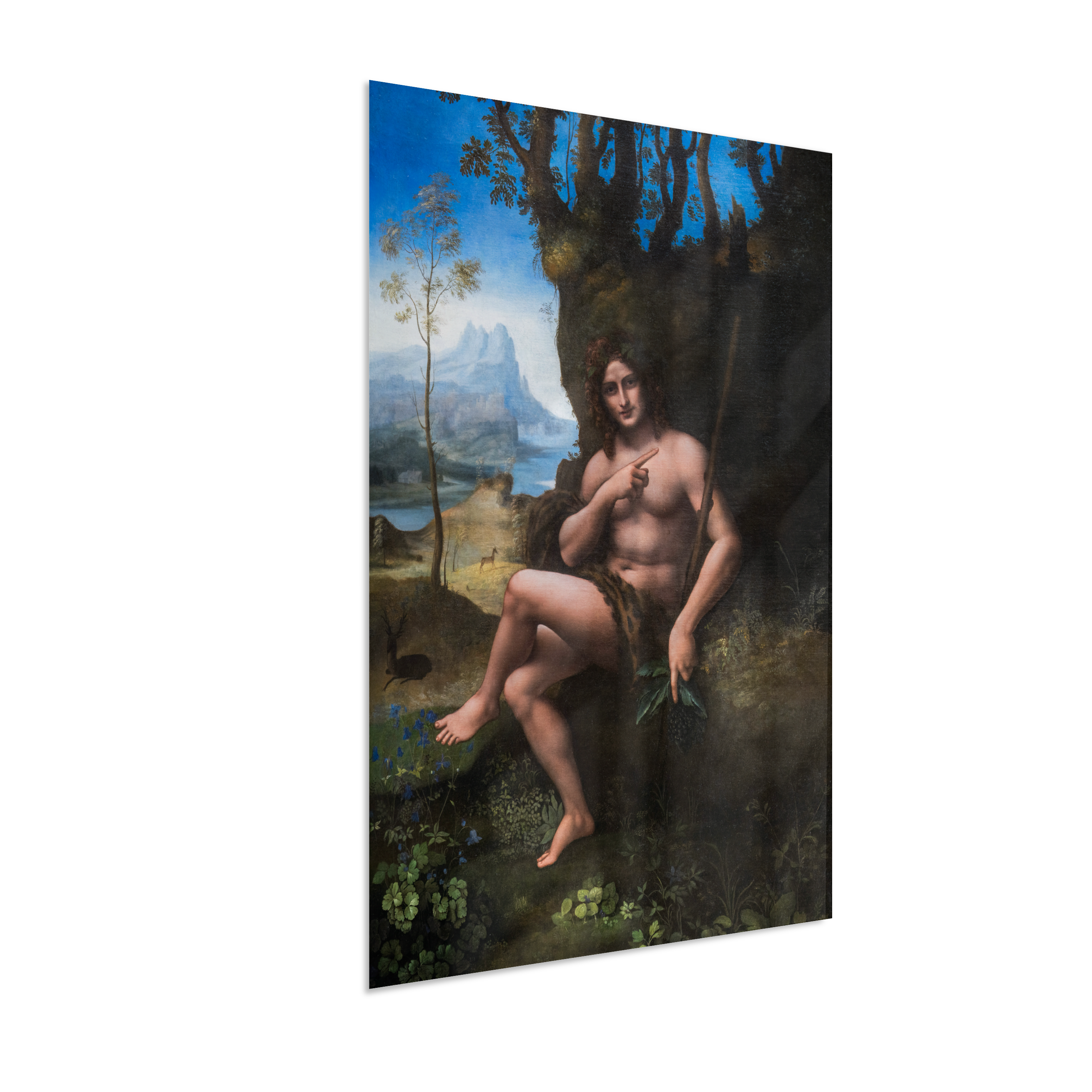 Bacchus (Baco) - Oficina de Leonardo da Vinci, possivelmente com participação do próprio Leonardo