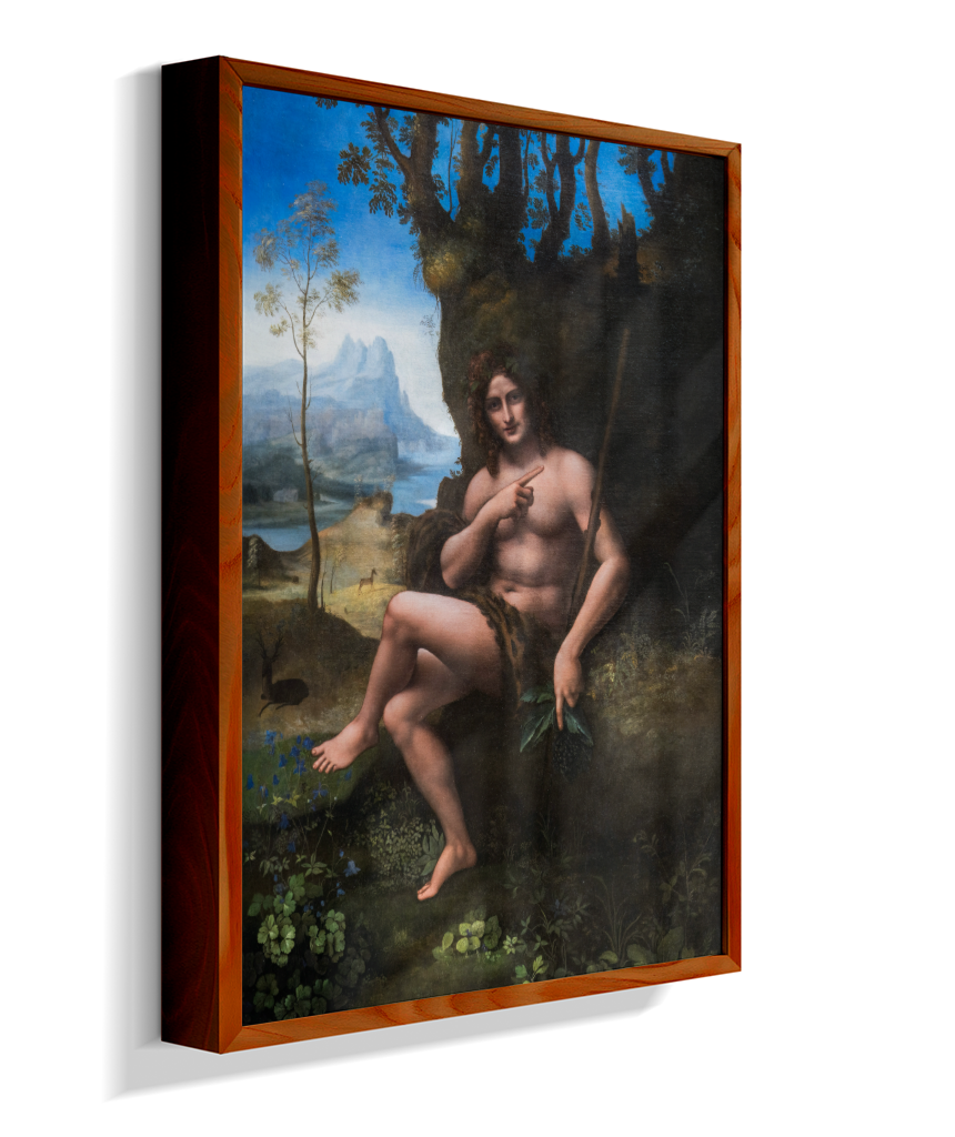 Bacchus (Baco) - Oficina de Leonardo da Vinci, possivelmente com participação do próprio Leonardo