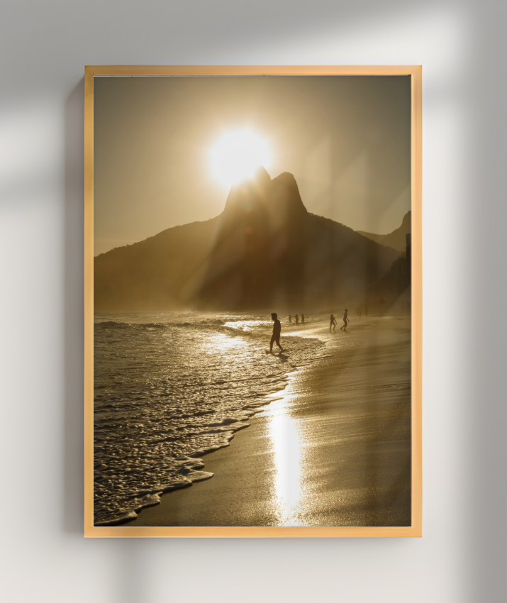 Por do Sol Ipanema - Dois Irmãos ao Fundo