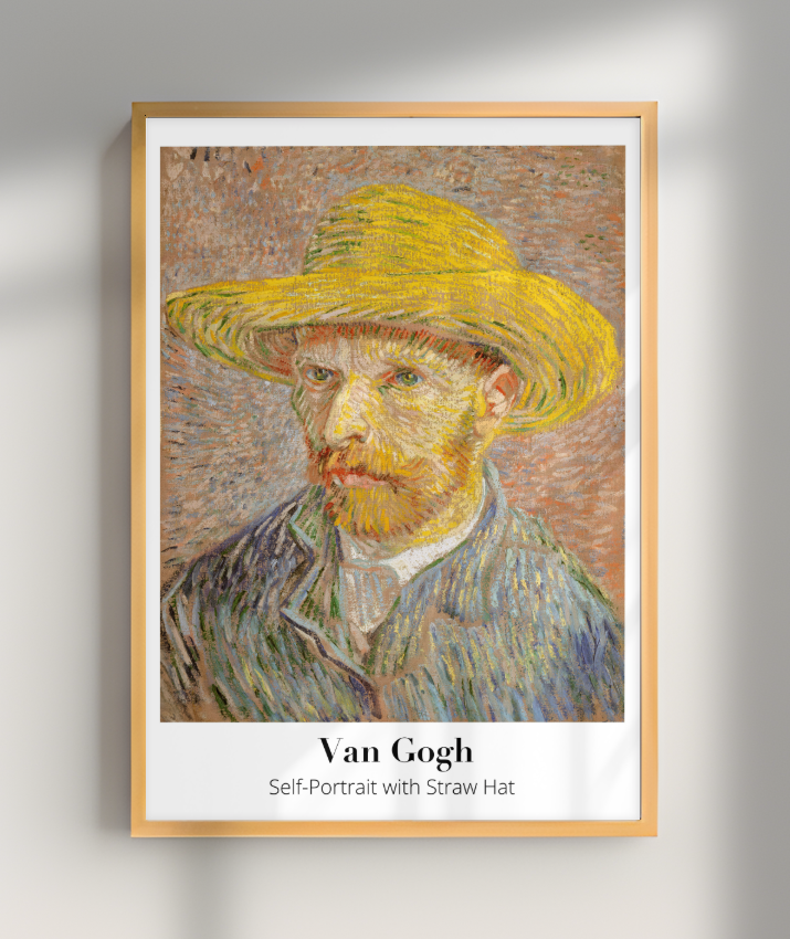 Van Gogh - Self-Portrait with Straw Hat