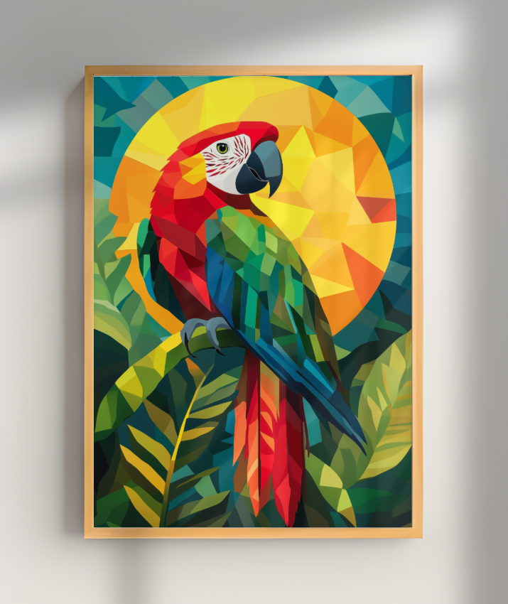 Arara Vermelha Grande - Poesia Colorida do Brasil