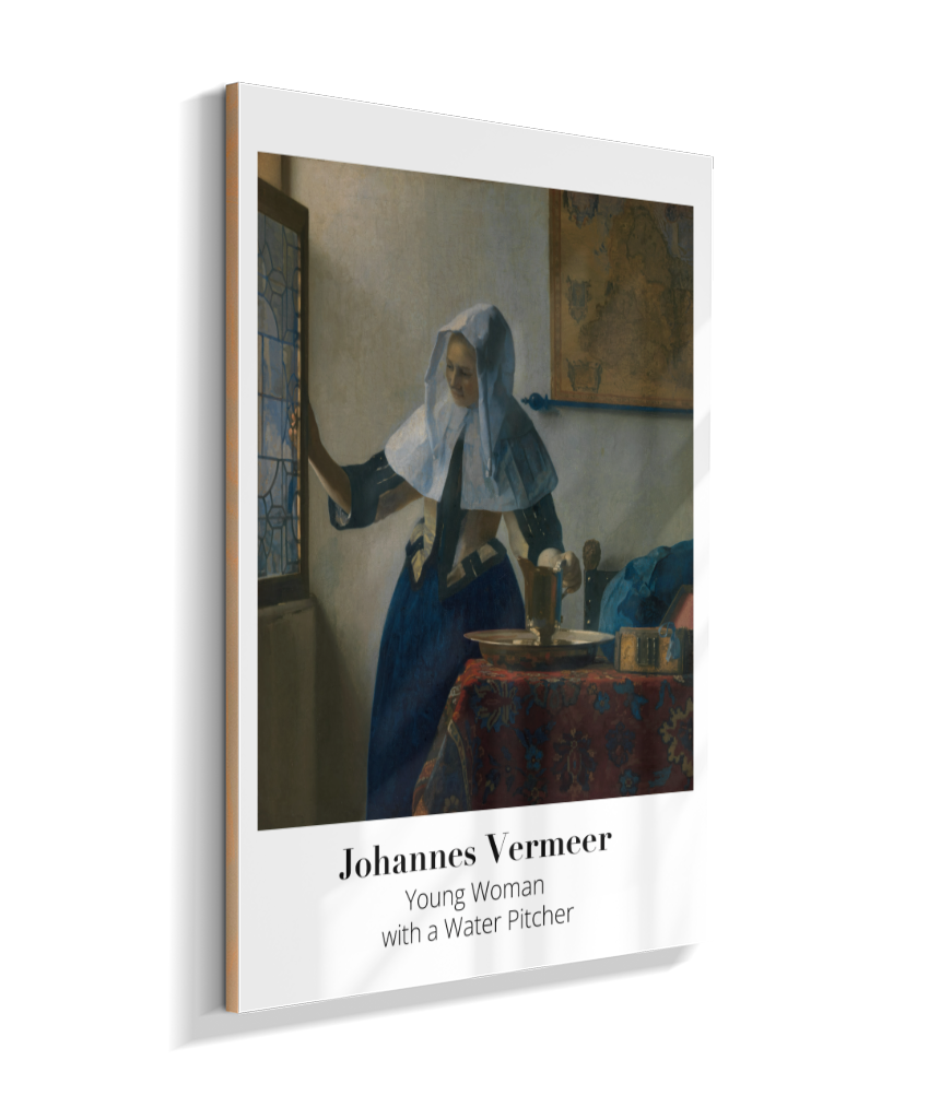 Young Woman with a Water Pitcher - Johannes Vermeer - 1662