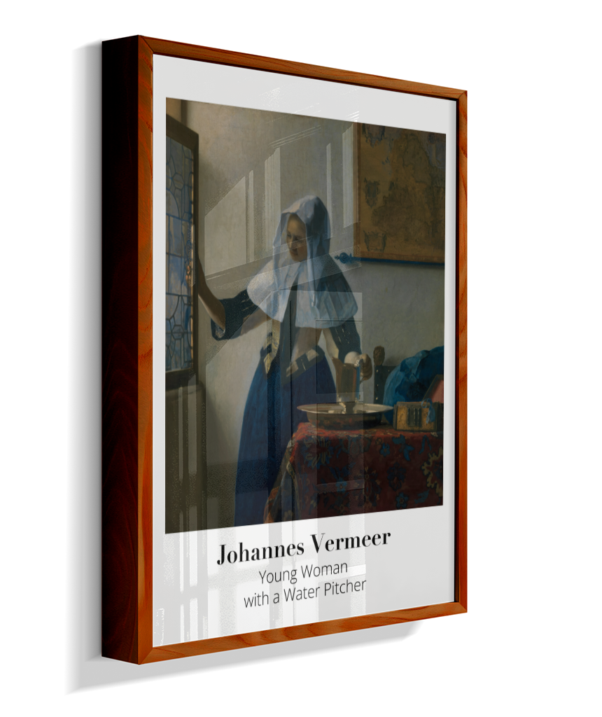 Young Woman with a Water Pitcher - Johannes Vermeer - 1662
