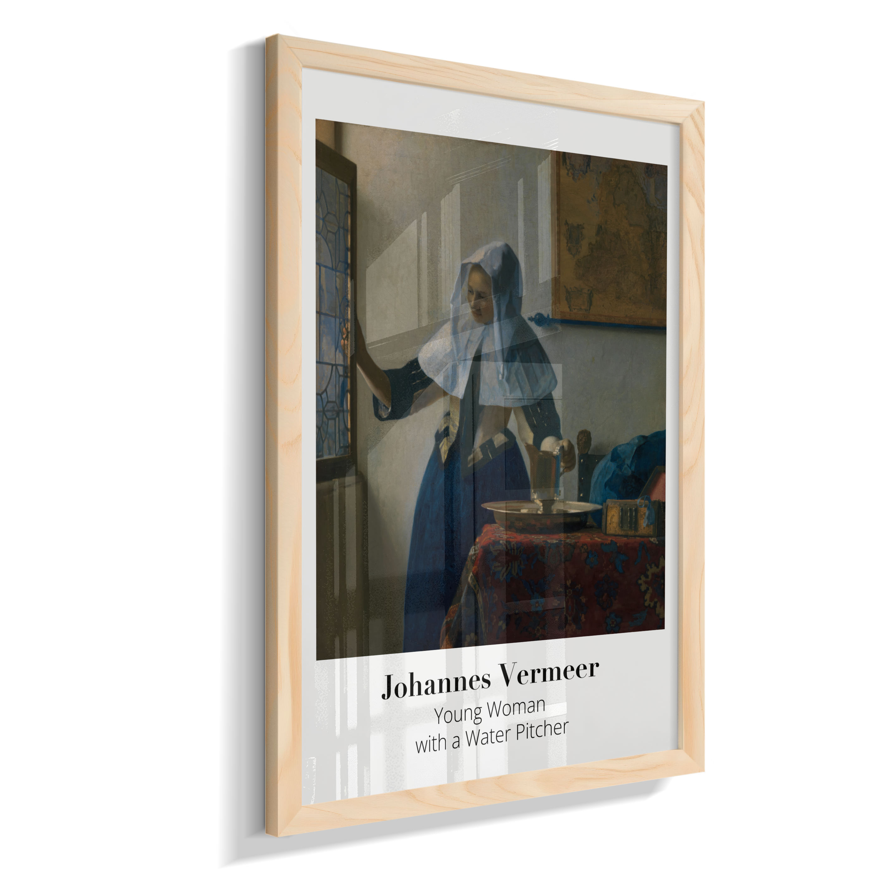 Young Woman with a Water Pitcher - Johannes Vermeer - 1662