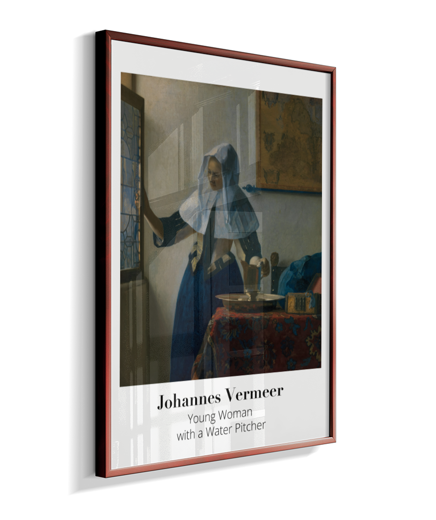 Young Woman with a Water Pitcher - Johannes Vermeer - 1662