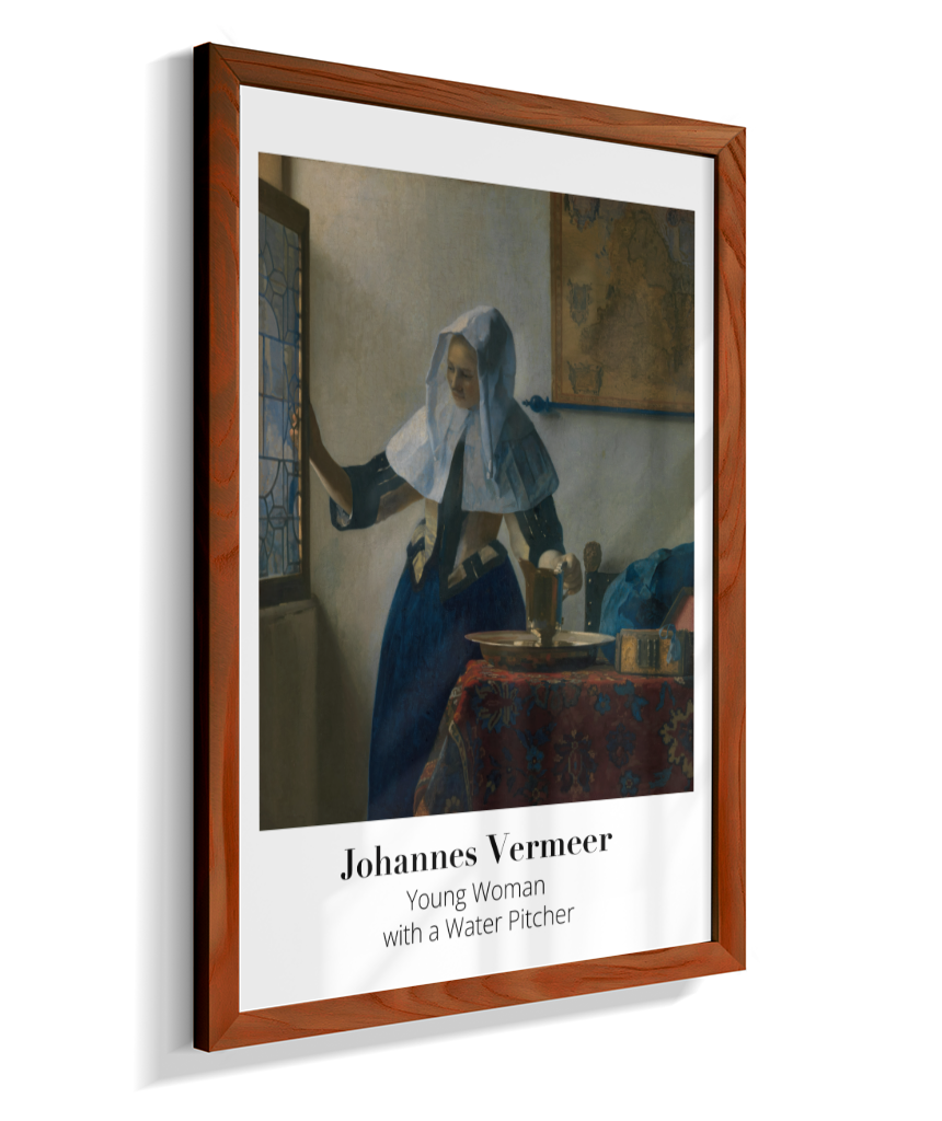 Young Woman with a Water Pitcher - Johannes Vermeer - 1662