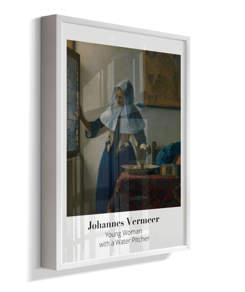 Young Woman with a Water Pitcher - Johannes Vermeer - 1662